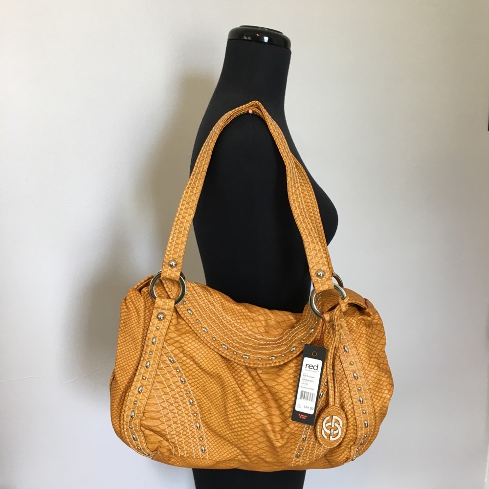 NWT Y2K Red by Marc Ecko Snakeskin Satchel